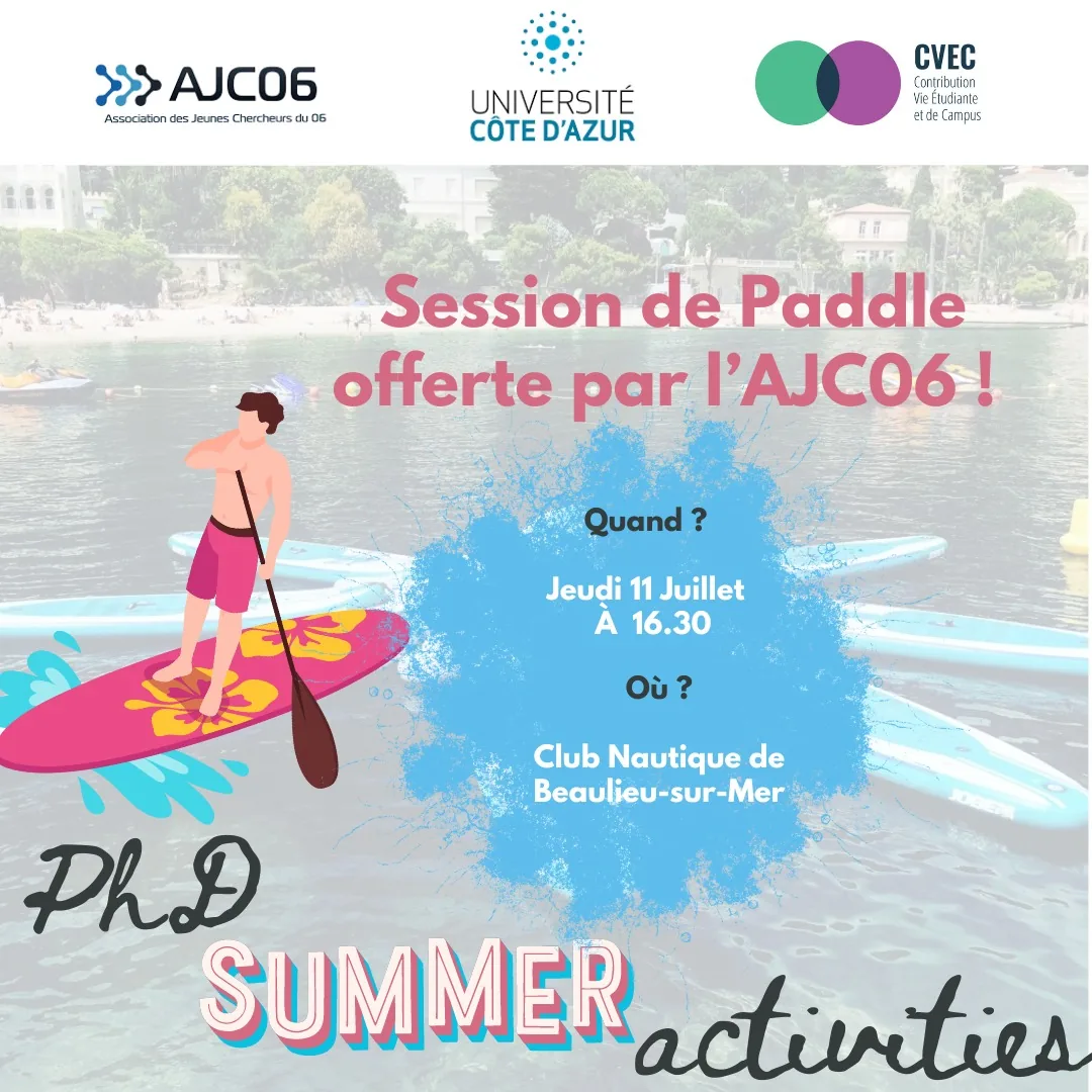 Affiche : PhD meet-up – Paddle