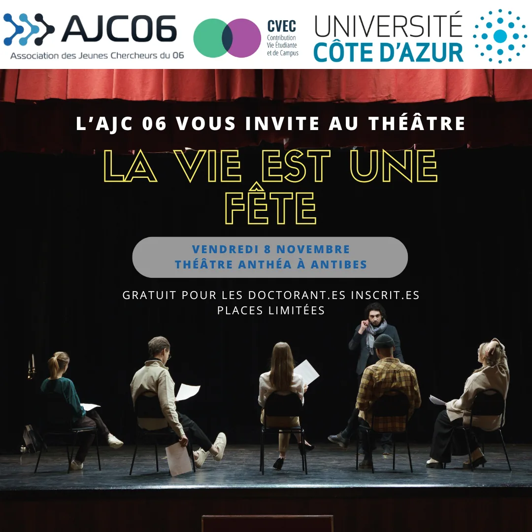 Affiche : PhD Meet-up: soirée au théâtre
