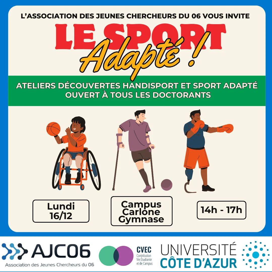 Affiche : PhD meet-up: découverte du handicap et du handisport