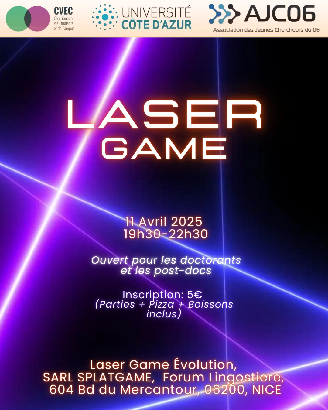 Affiche : Laser game