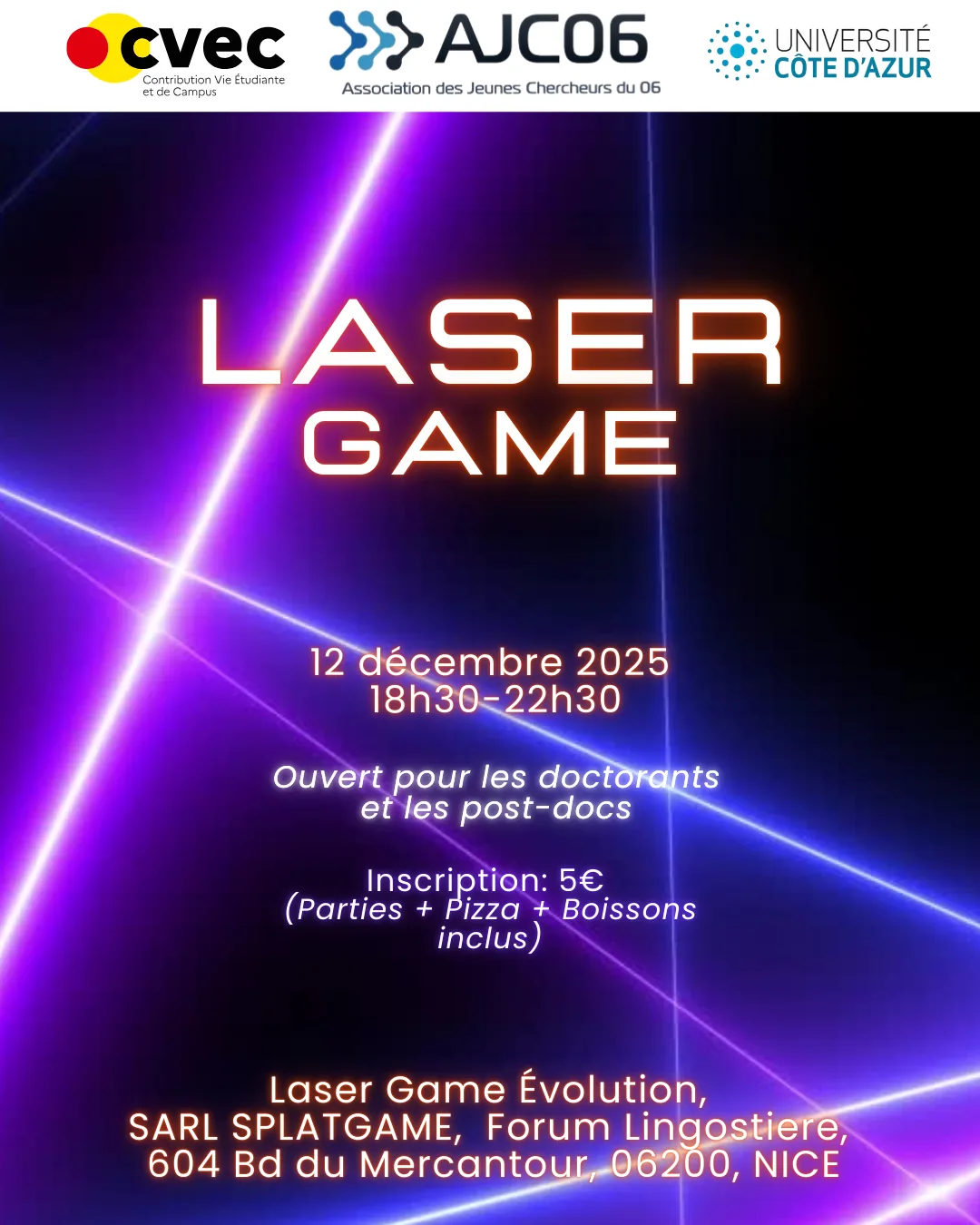 Affiche : Laser game