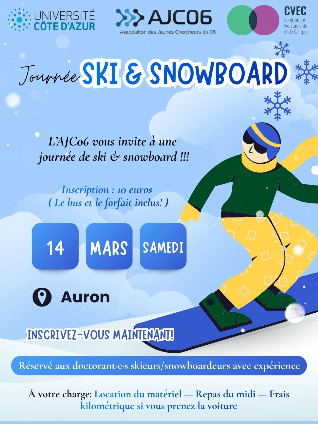 Affiche : Journée Ski